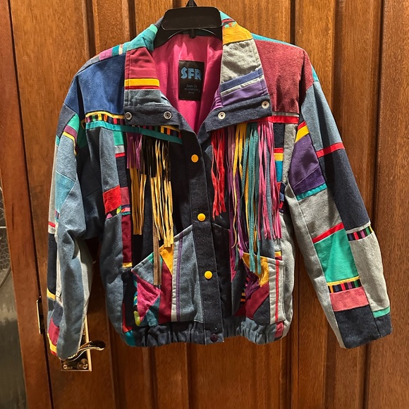 SFR SANTA FE RE-CREATIONS SUEDE & Jean fronted women’s jacket - Picture 1 of 5